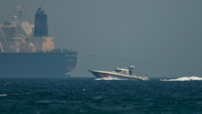 Norwegisches Schiff im Golf von Oman 