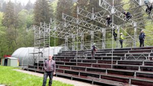 Pottenstein: Faustfestspiele: Größere Tribüne steht