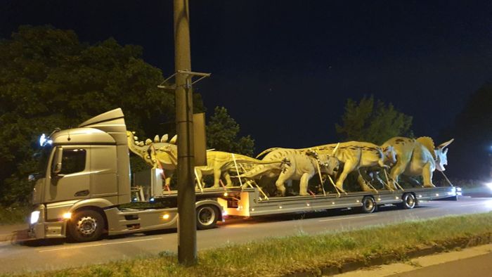 Gigantische Tiere in Bayreuth unterwegs