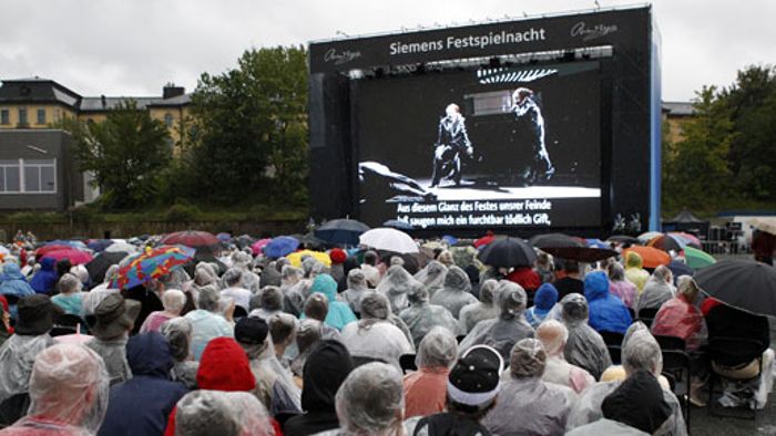 Vierte Siemens-Festspielnacht: Opernfans trotzen Regen