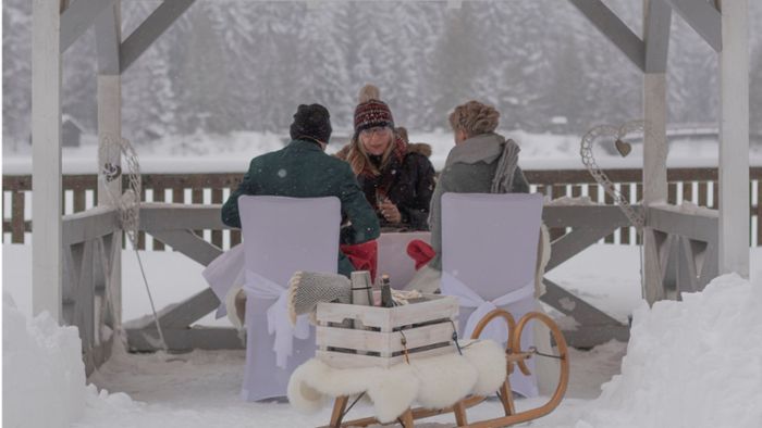 Heiraten mit Seeblick - auch im Schneesturm