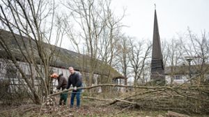Roden für die neue Kirche in Laineck