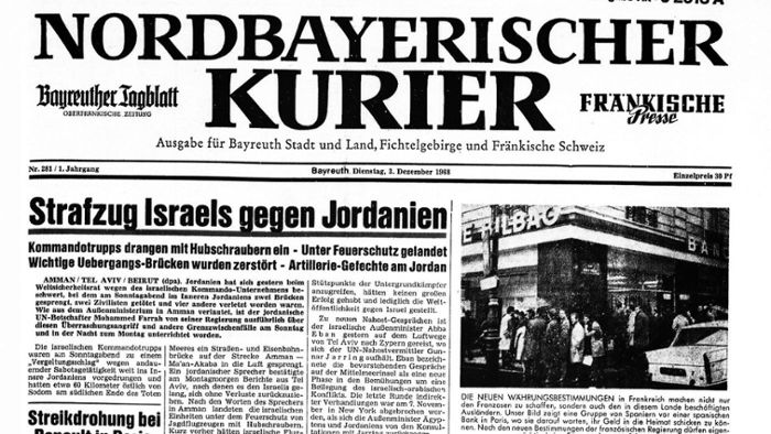Der 3.12.1968: Wild bei Kundgebung in München