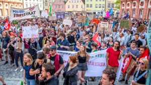 Hunderte Bayreuther gegen Polizeigesetz