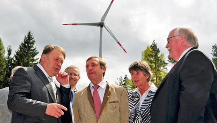 Erster Wald-Windpark bei Bayreuth eingeweiht