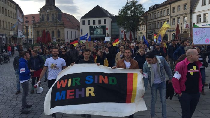 Demo: 400 Bayreuther gehen auf die Straße
