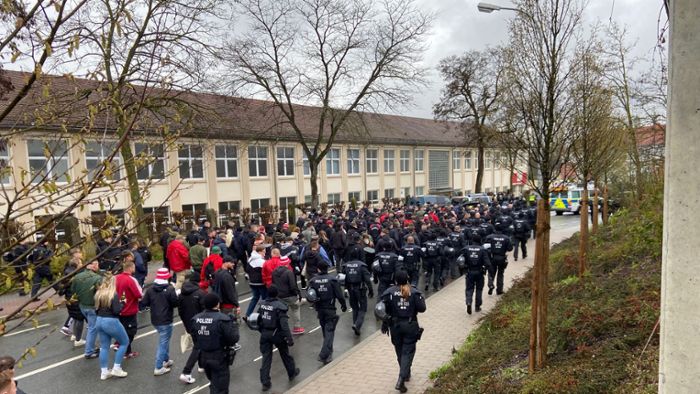 Riesiges Polizei-Aufgebot in Bayreuth