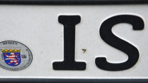 Autokennzeichen: Freie Fahrt für "IS"