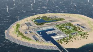 Tennet plant Windstrom-Insel in Nordsee