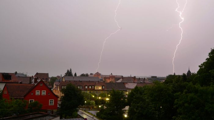 Warnung: Schwere Gewitter in Bayreuth