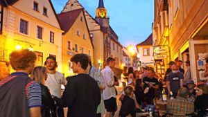 Friedliche Feiern in der Oberen Stadt in Kulmbach