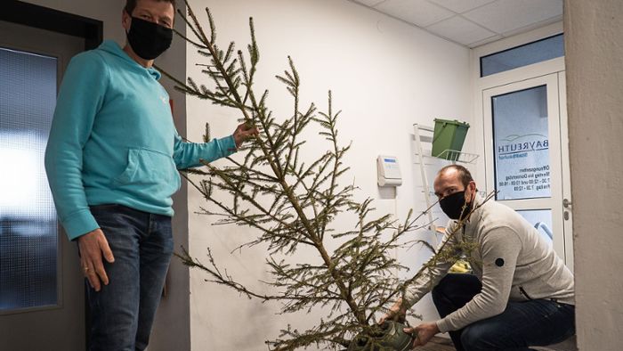 Bayreuther Stadtbauhof sammelt Weihnachtsbäume 