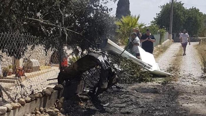 Horror-Crash von Flugzeug und Hubschrauber über Mallorca