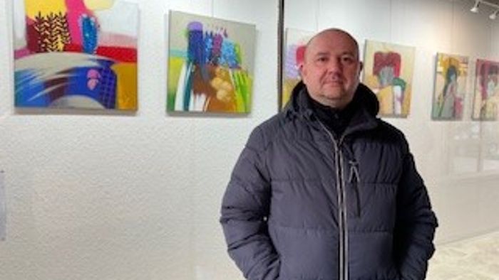 Ukrainischer Künstler fand Unterschlupf in Weidenberg