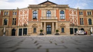 Bayreuther Festspielhaus bald wieder mit Gerüst