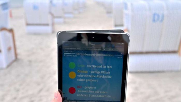 Strandampeln und Apps sollen Gästeströme steuern 