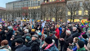 3000 Menschen demonstrieren gegen Rechtsextremismus