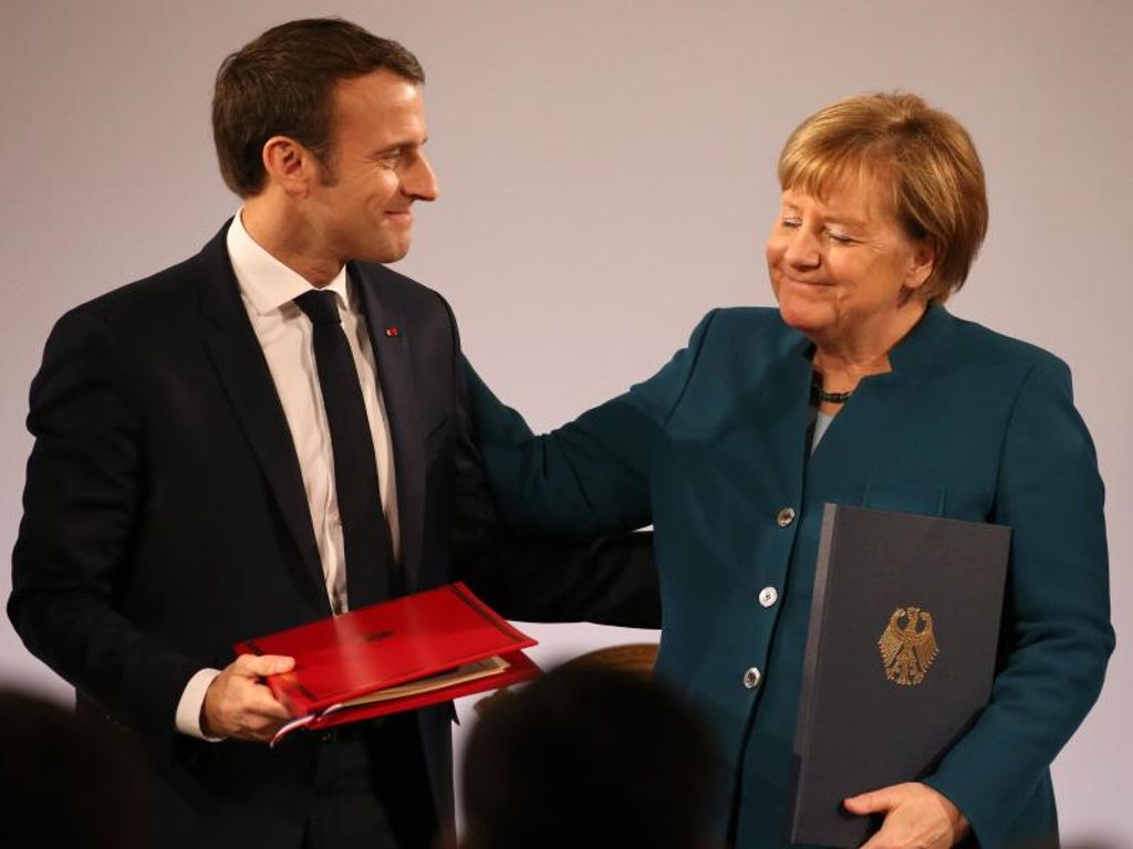 Vertrag Von Aachen Merkel Und Macron Beschwören Einheit Europas