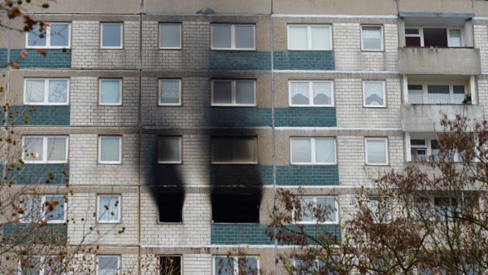 Drei Tote und vier Verletzte bei Hochhausbrand in Halle