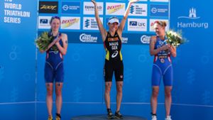 Anne Haug gewinnt Triathlon in Hamburg