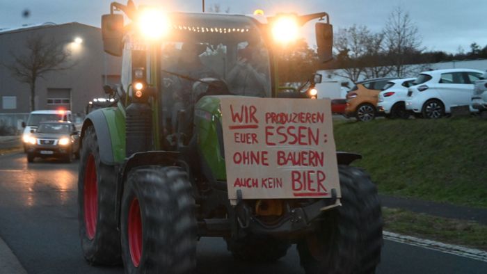 Bauern, Logistiker & Co: Heiße Januar-Proteste auch in Franken