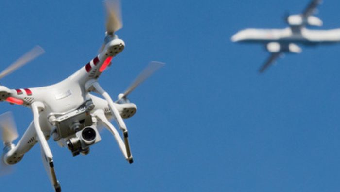 Erneut stört Drohne Flugverkehr