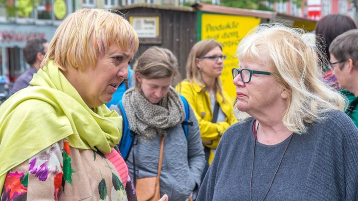 Bundestagsvize Claudia Roth in Bayreuth