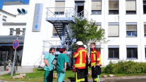 Brand in Sana Klinik Pegnitz: 15 Menschen evakuiert