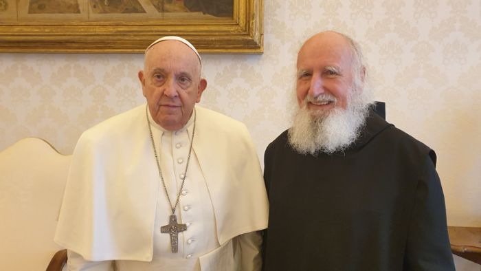 Anselm Grün trifft Papst Franziskus